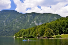 Bohinjsko jezero at Slovenia