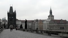 カレル橋からの眺める街並み　Czech Prague