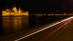 ドナウ河岸　国会議事堂　夜景　Budapest