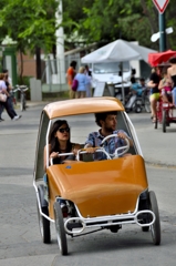 It's a nice car! at Margit island park