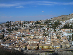 アルハンブラ宮殿からの街並み　Spain Granada