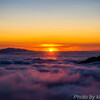 雲海と夕日2