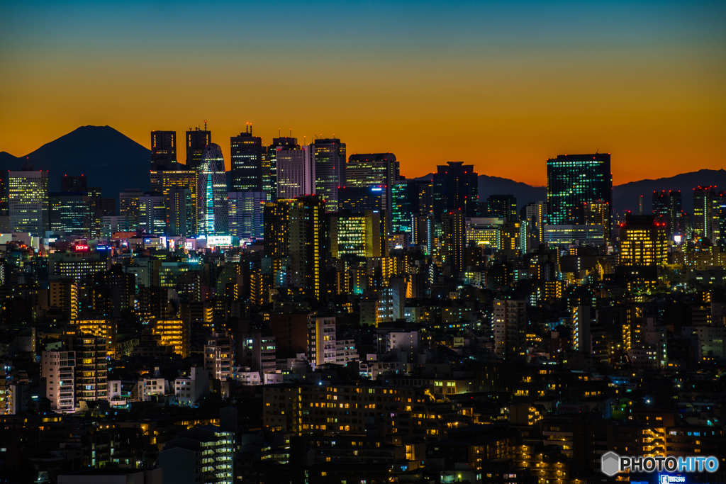 夕夜景