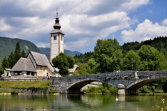 Bohinjsko jezero at Slovenia