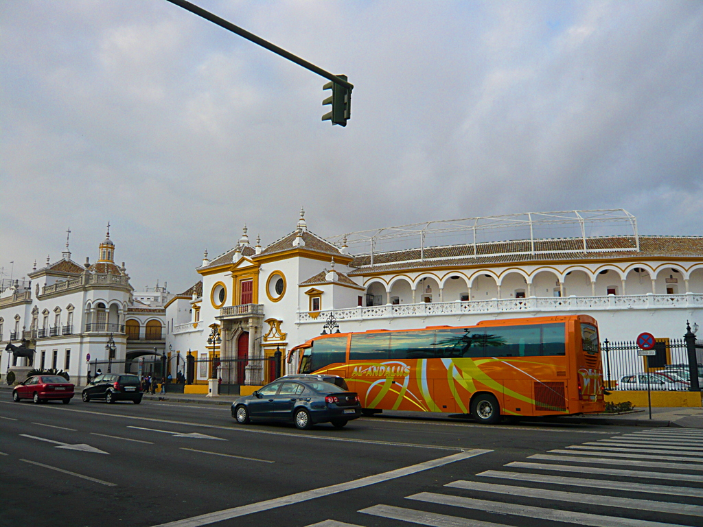 セビリアの街並み　闘牛場　Spain Sevilla