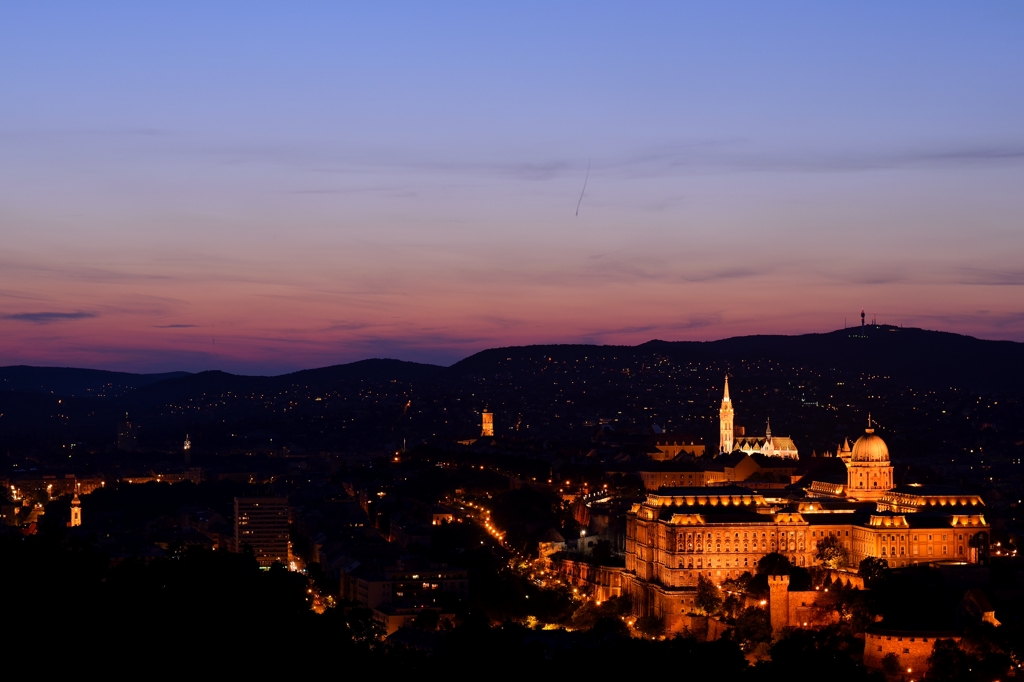 Magic hour at the Banks of the Danube