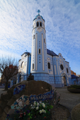 blue church