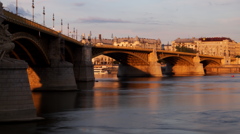 マルギット橋　夕景　Budapest