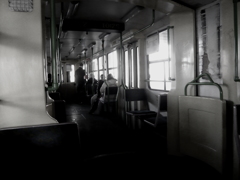 トラム車内1　Budapest