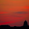 Sunset glow at the Banks of the Danube