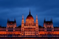 Parliament night scene at Budapest