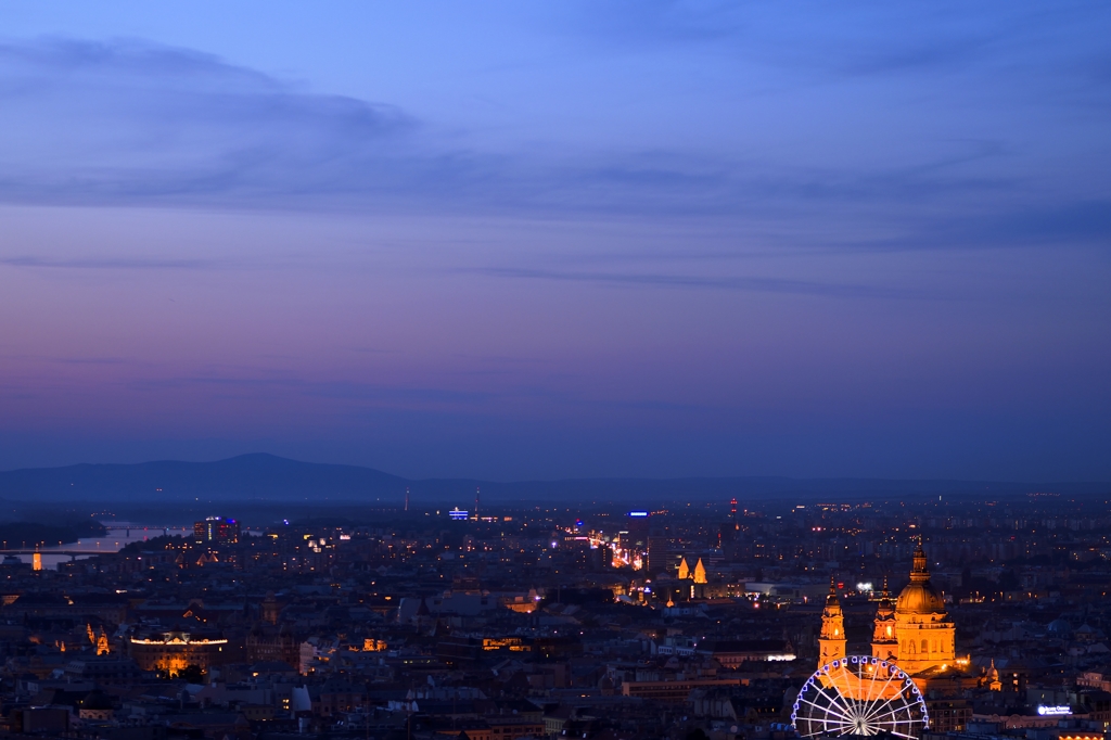 Magic hour at the Banks of the Danube