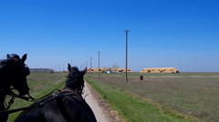 馬車で大草原を巡る　世界遺産　Hungary Hortobagy