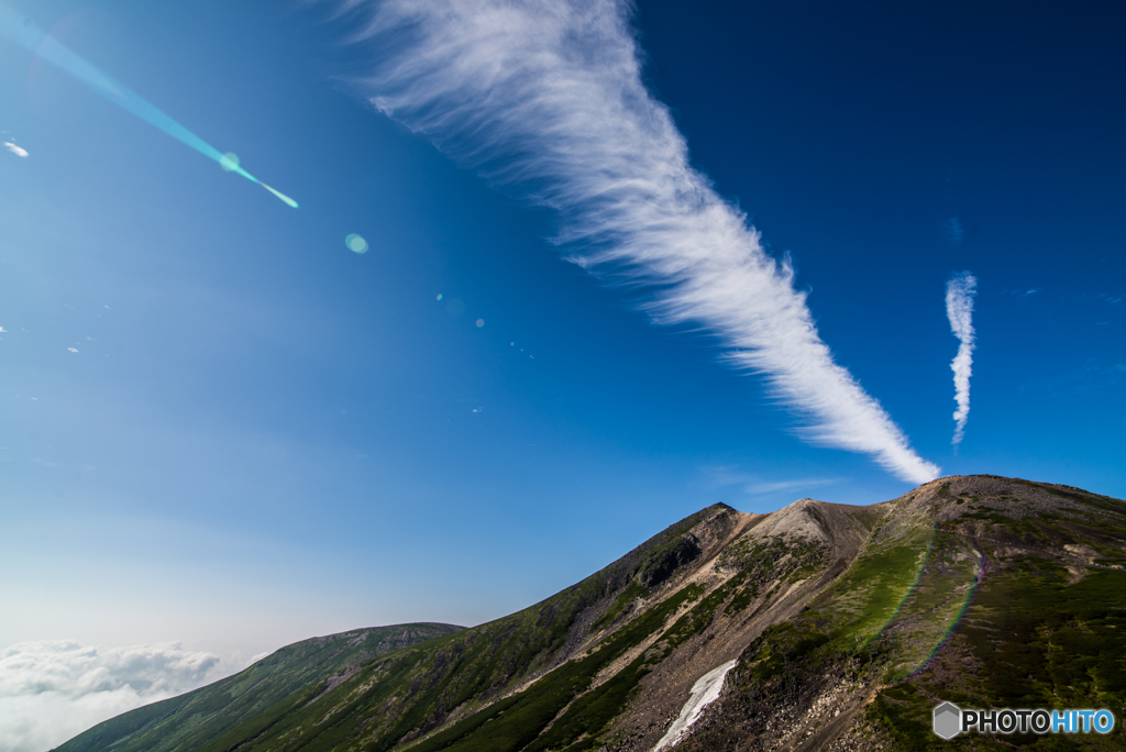 乗鞍　ひこうき雲