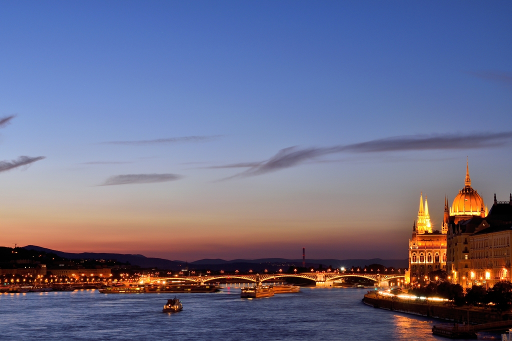 The Banks of the Danube Magic hour