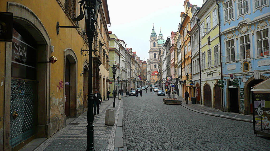 旧市街の街並み　Czech Prague
