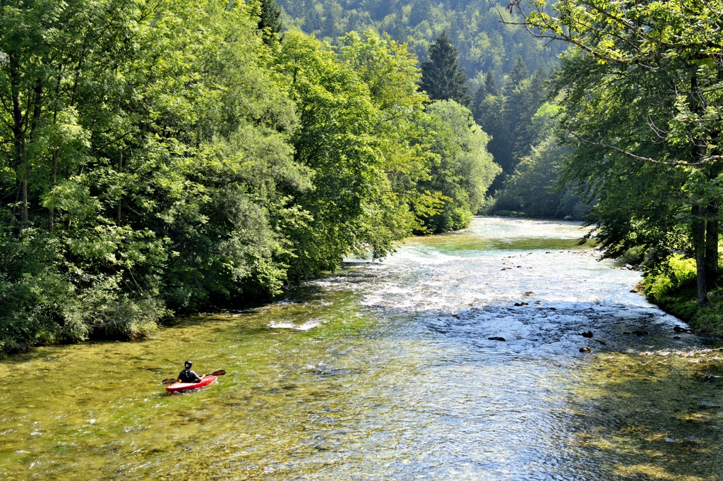 清流を下る　at Slovenia