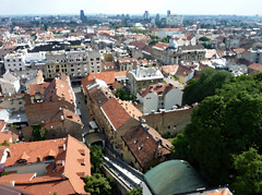 高台から望む街並み　Croatia Zagreb