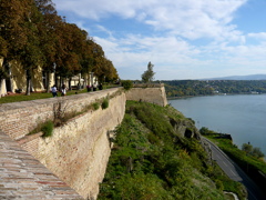 オエトロヴァラディン要塞から見るドナウ川　Serbia Novi Sad