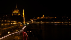 マルギット橋より　夜景　Budapest