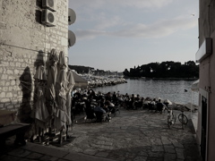 海辺のカフェ　Croatia Rovinj