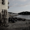 海辺のカフェ　Croatia Rovinj