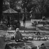 a lady in the antique market