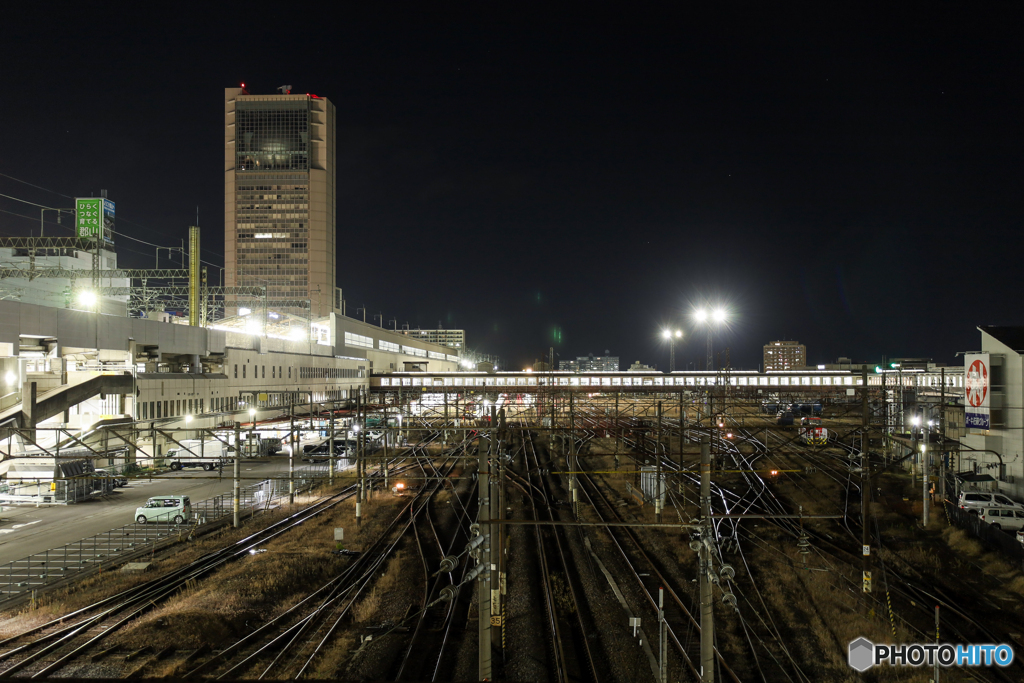 静けさの郡山駅