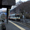 会津湯野上温泉駅にて