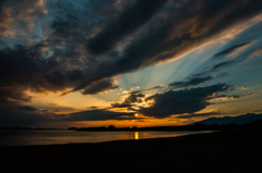 猪苗代湖の夕焼けⅠ