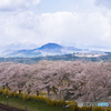 靄る蔵王連峰