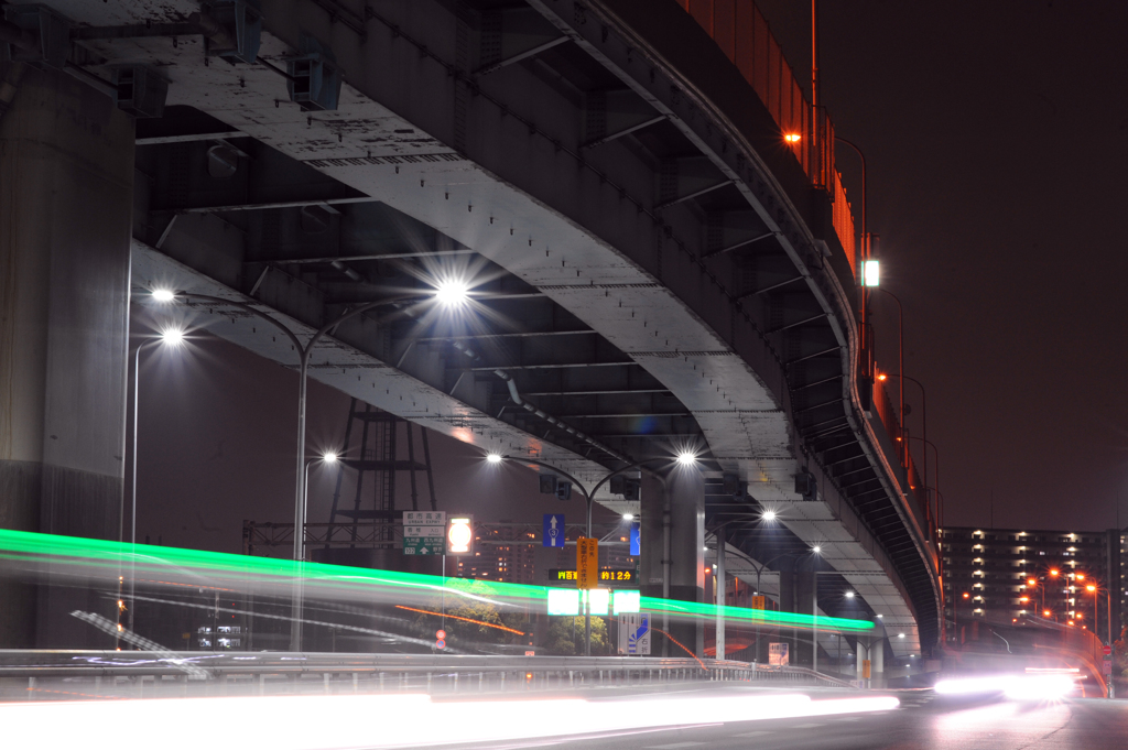 Highway night view