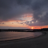 漁港の夕日１