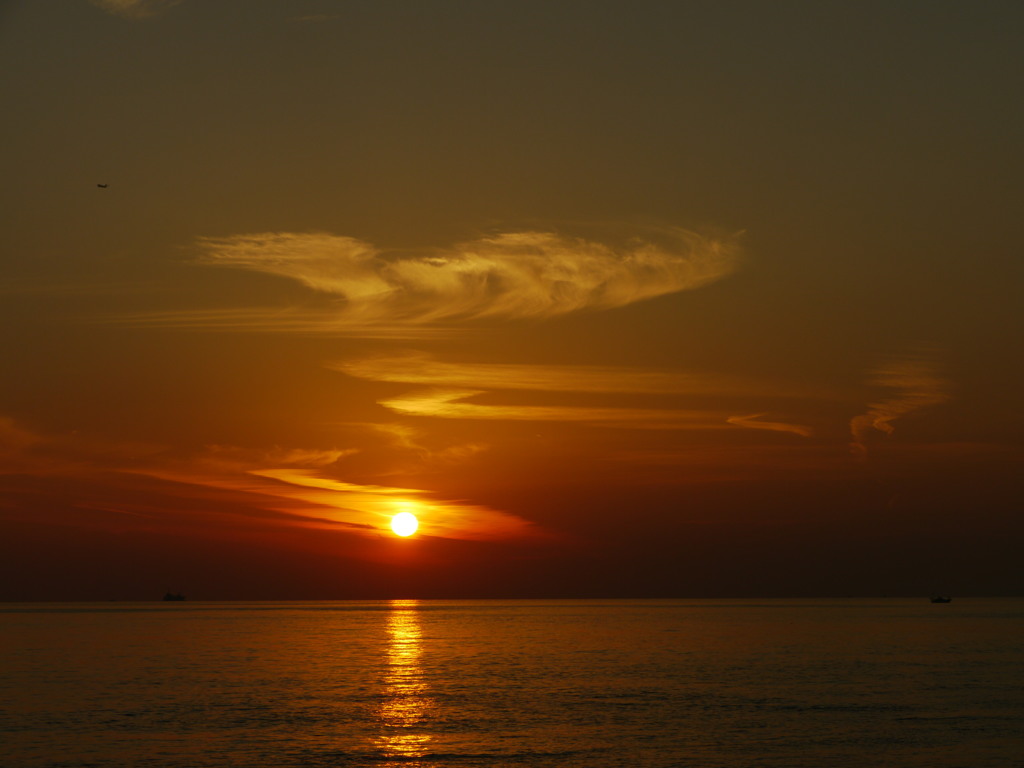 夕日 播磨灘