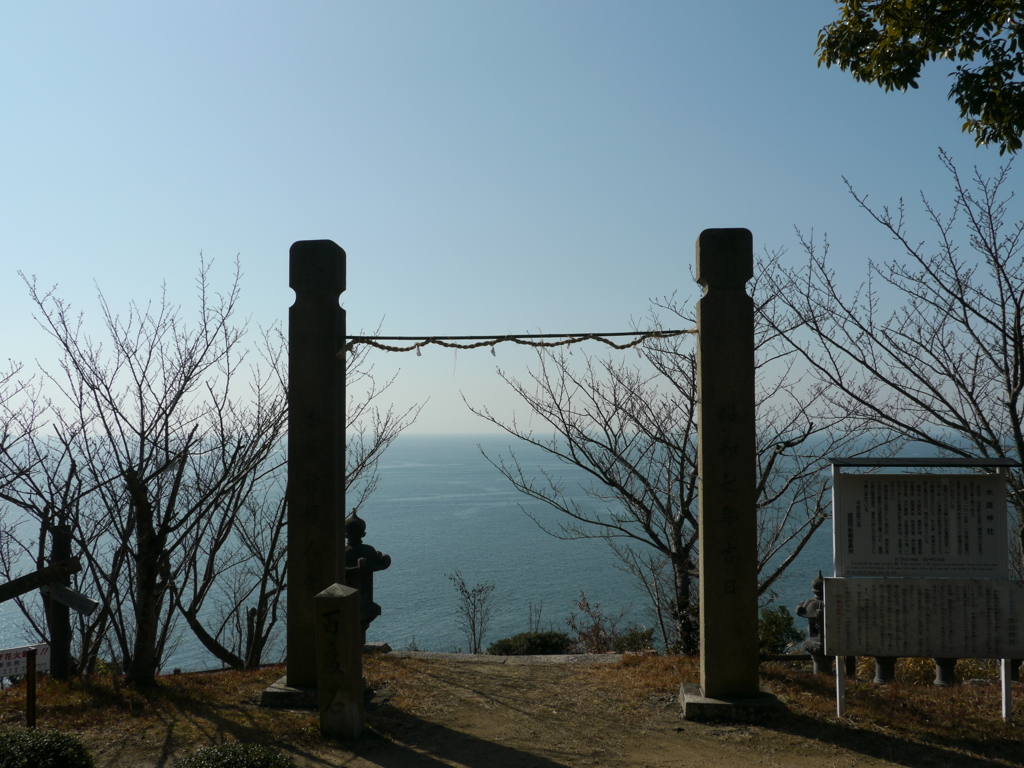 木庭神社から　播磨灘