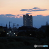 川辺の夕景