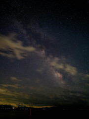 湖の星空