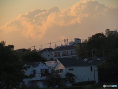 川辺の夕景