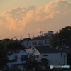 川辺の夕景
