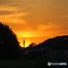 川辺の夕景