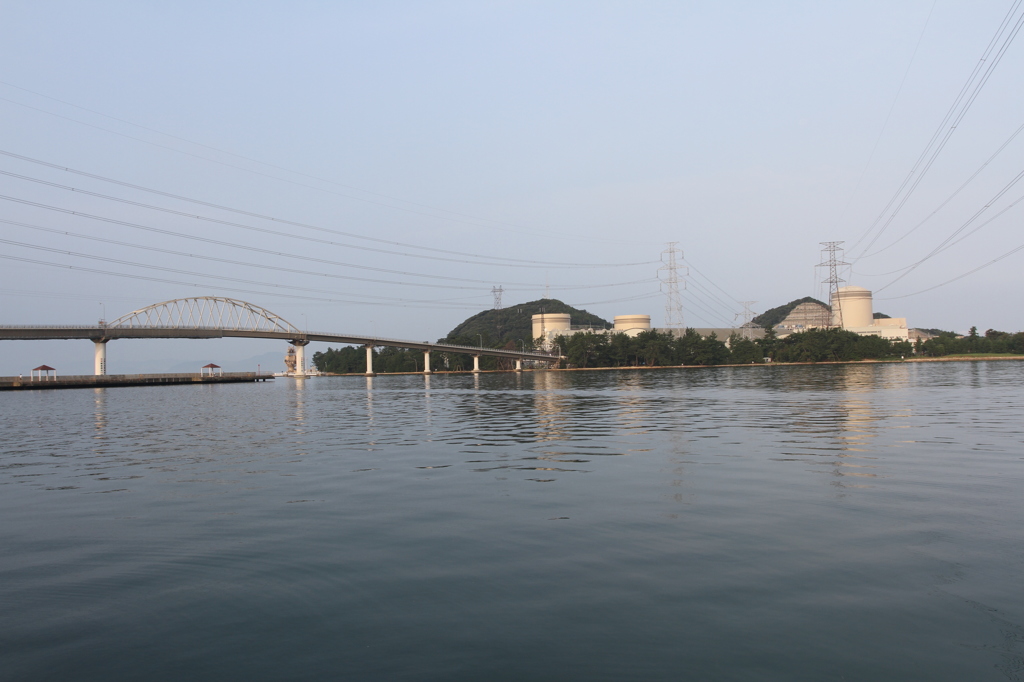 朝日を浴びる