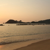 夕方の海岸