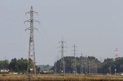 田園を突き進む66kV