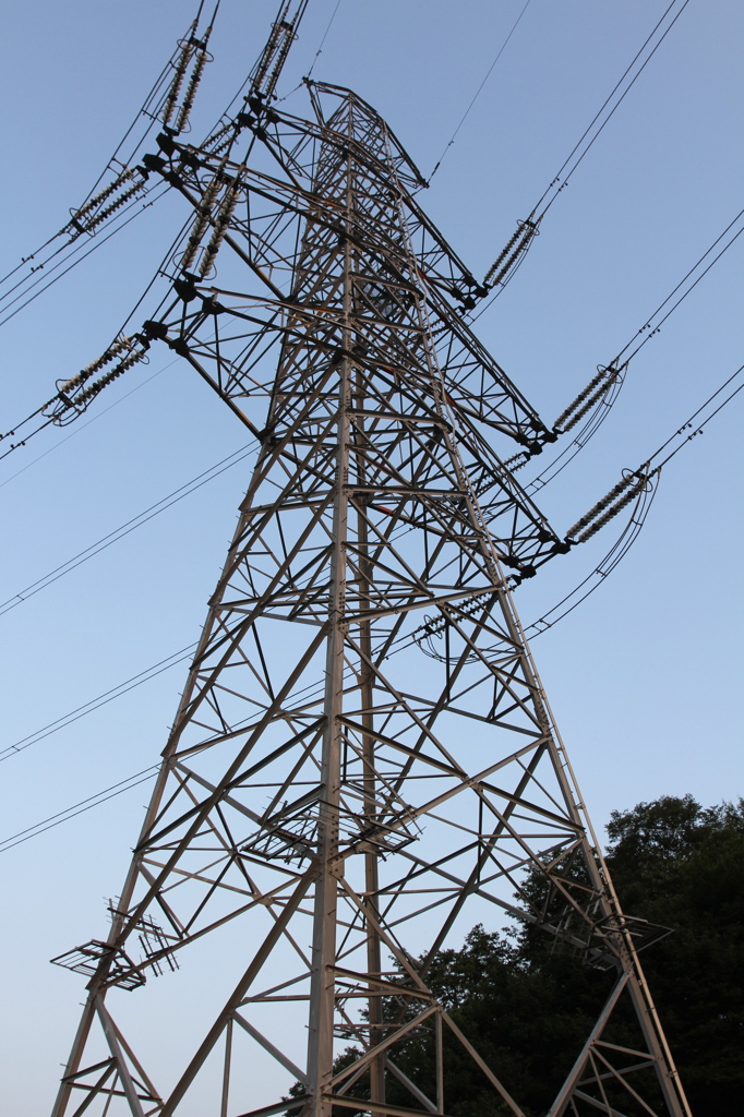 夕方の青空＆275kV