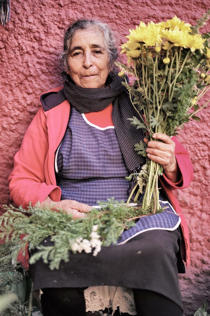 Guanajuatoの花売り