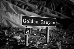 Sign - Golden Canyon