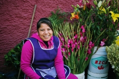 Guanajuatoの花売り