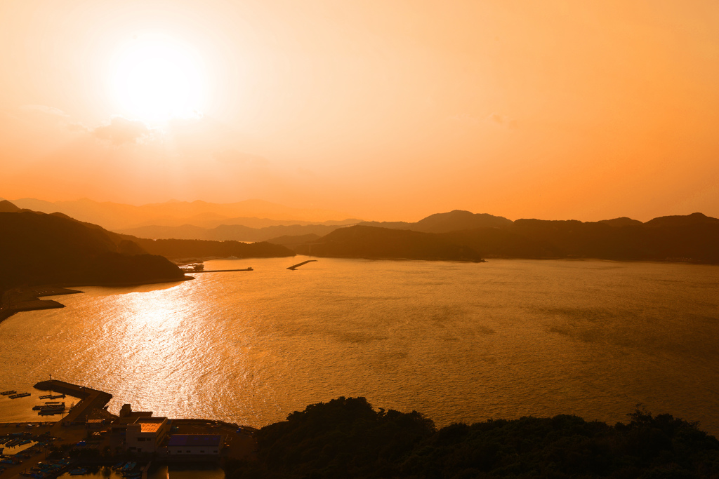 鳴門　夕焼け