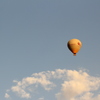 朝陽の気球