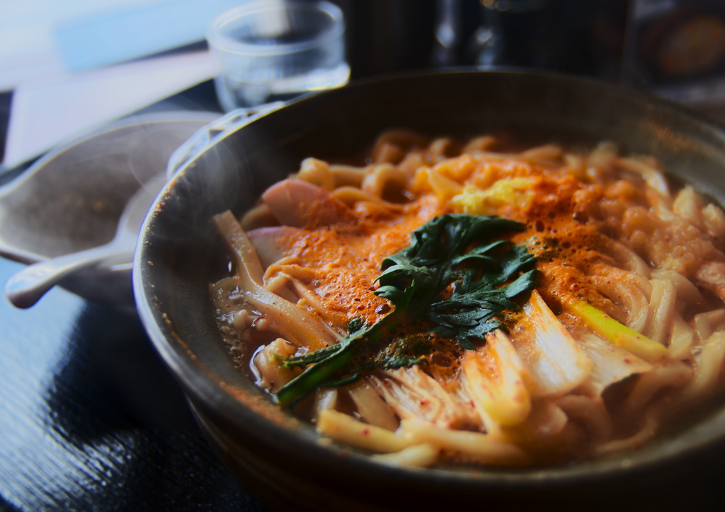 やっぱりまだ寒いのでなべ焼きうどん